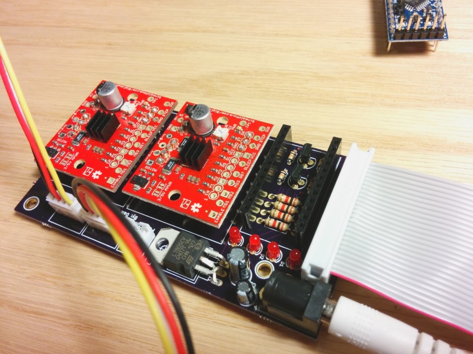 PGControlBoard with Arduino Pro Mini removed